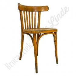 Stoere oude vintage Hutten Caféstoel lichtbruin