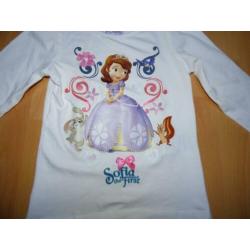 Witte longsleeve met prinses Sofia van C&A, maat 110 NIEUW!