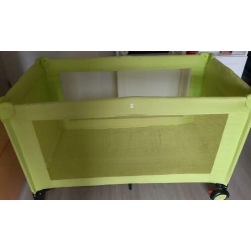 Prénatal campingbed / reisbed (lime groen)