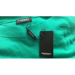 Repeat trui, 100% Cashmere, maat 36, Emerald, NIEUW