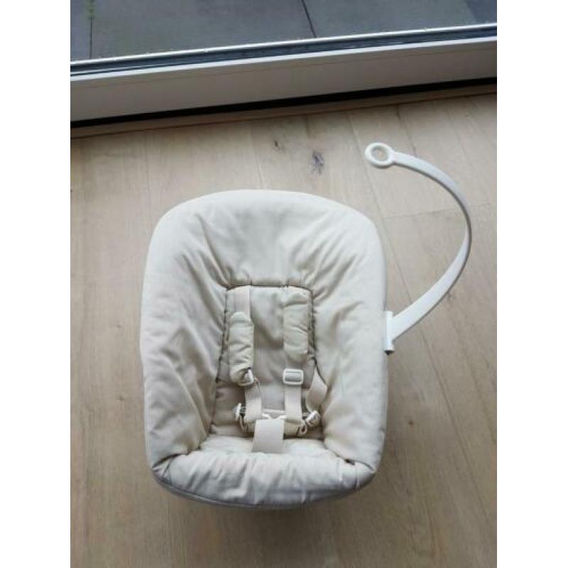 Stokke Tripp Trapp Newborn set grijs/wit als nieuw