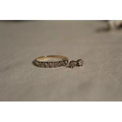 gouden ring plus oorbellen