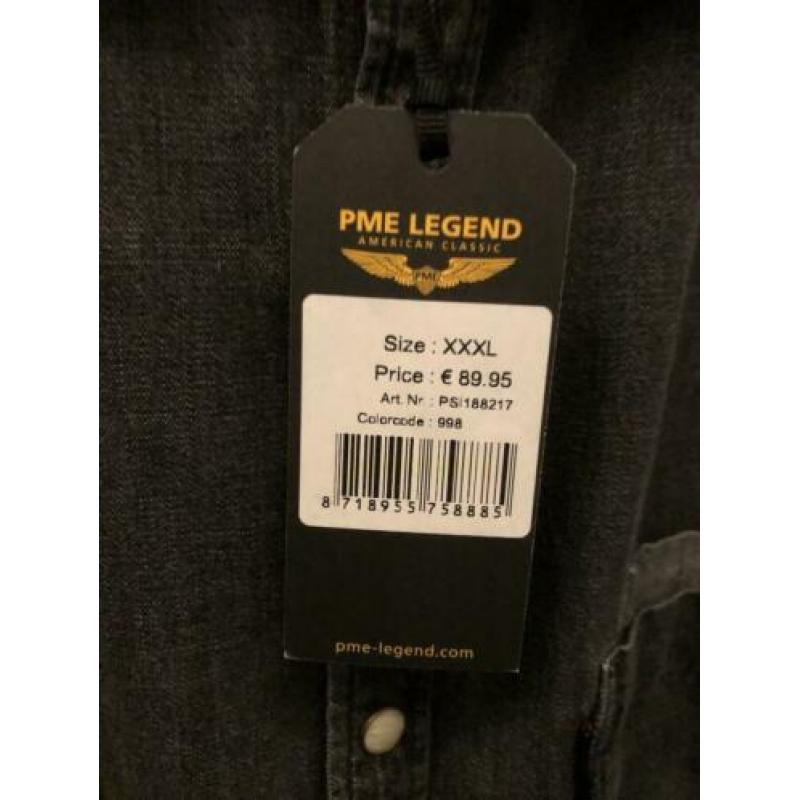 Overhemd PME Legend jeans zwart