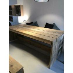 Steigerhouten eettafel 8 personen 220 cm