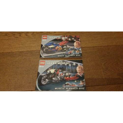 Lego Racers 8645 + 8646 muscle en speed slammer bike