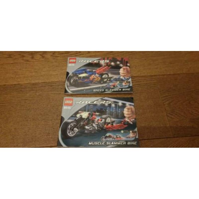 Lego Racers 8645 + 8646 muscle en speed slammer bike