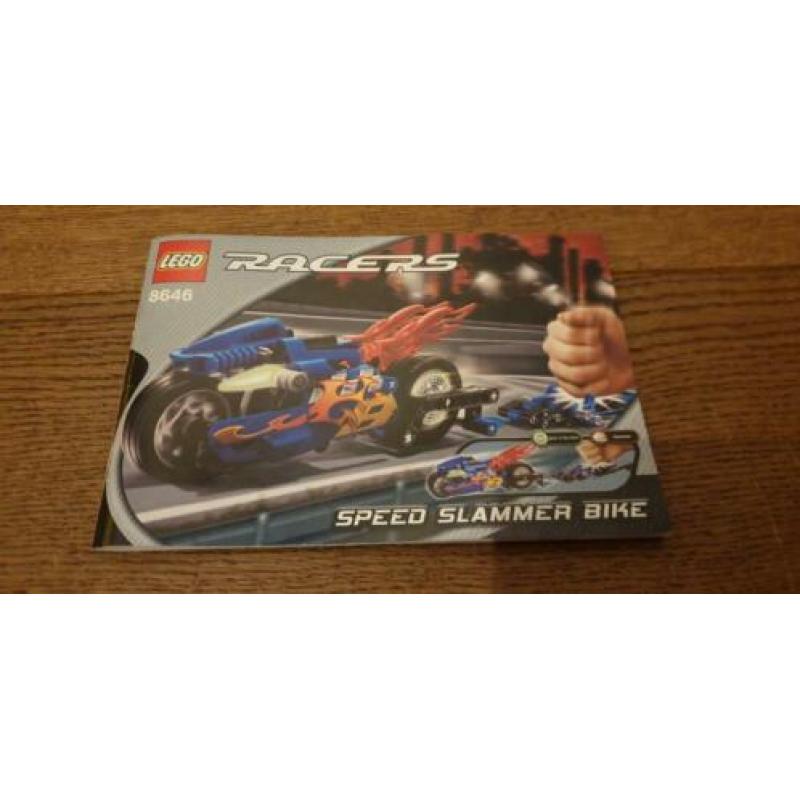 Lego Racers 8645 + 8646 muscle en speed slammer bike