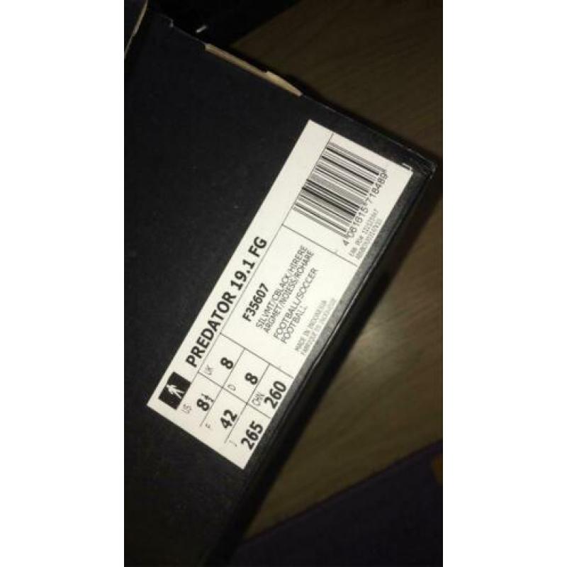 Adidas Predator 19.1 FG Silver Maat 42