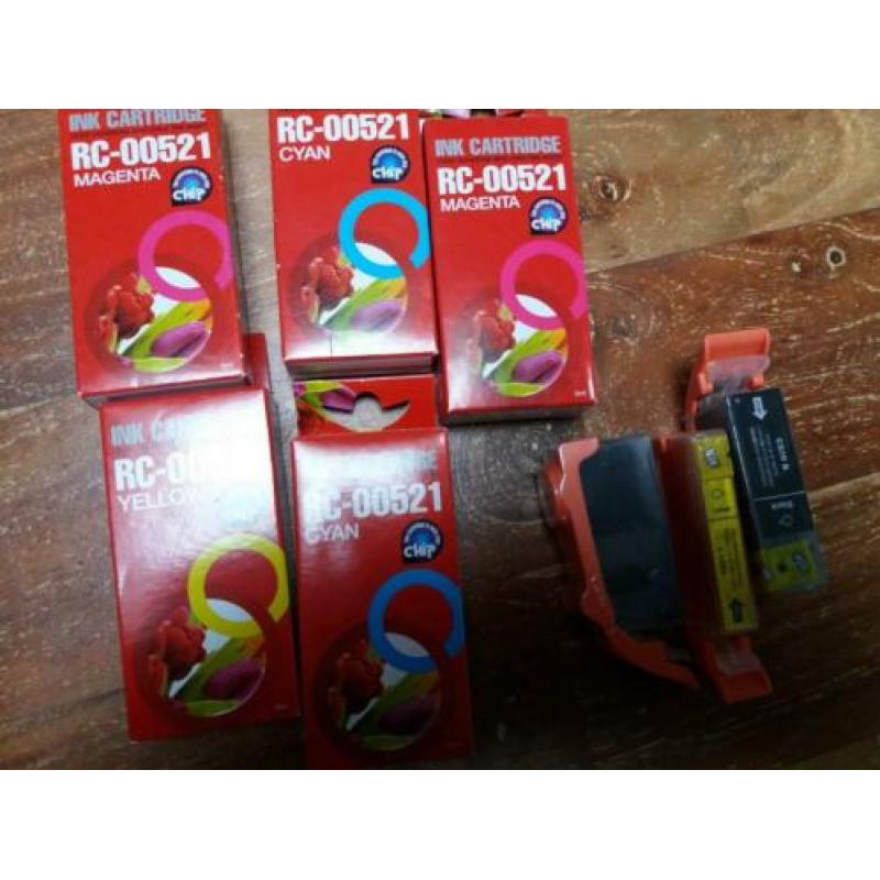 Diverse inktcassettes voor Canon printers.