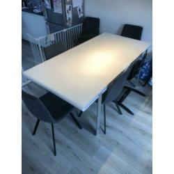 Design eettafel hoogglans wit 185*90