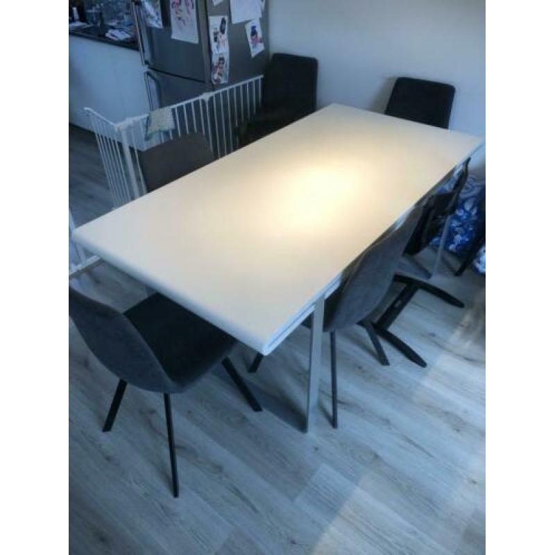 Design eettafel hoogglans wit 185*90