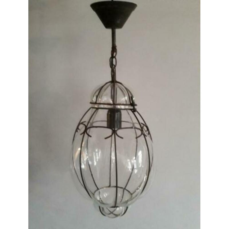 Hanglamp antiek glas
