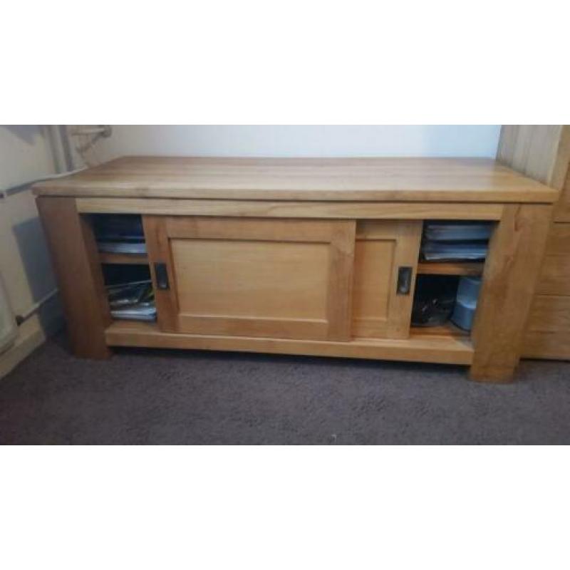 Teak houten tv meubel/ opbergkast