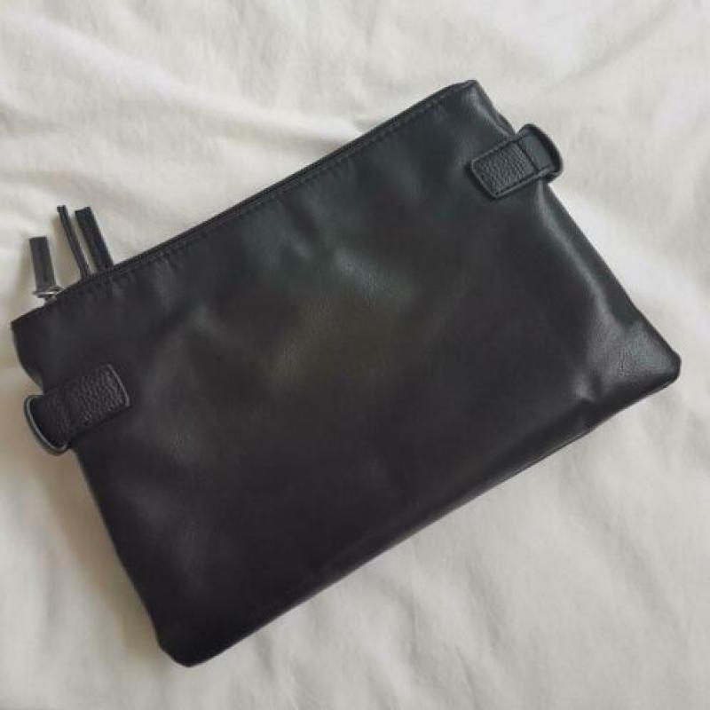Driedelige clutch zwart
