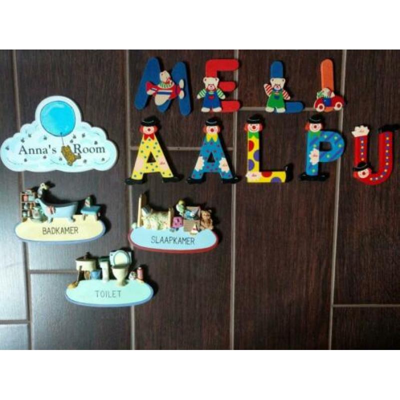 Decoratieletters en deurhangers