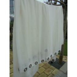 crème kleurig inbetween gordijn,385 cm breed en 250 cm lang