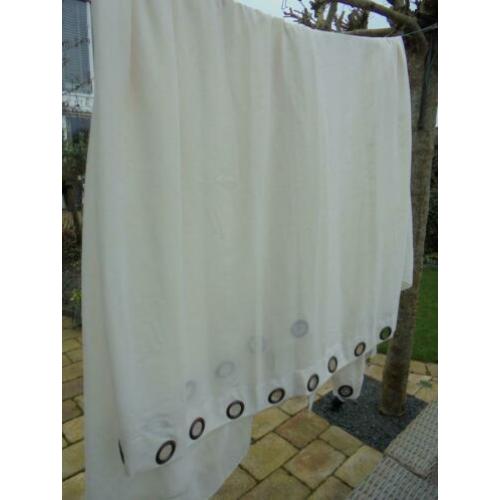 crème kleurig inbetween gordijn,385 cm breed en 250 cm lang