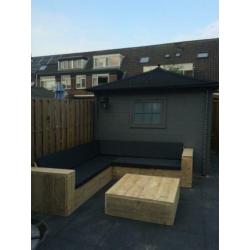 Steigerhout lounge hoekbanken gratis levering