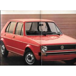 autofolder Volkswagen programma augustus 1975