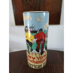 Hoge New York Southampton American Line vaas. 33.5 cm hoog