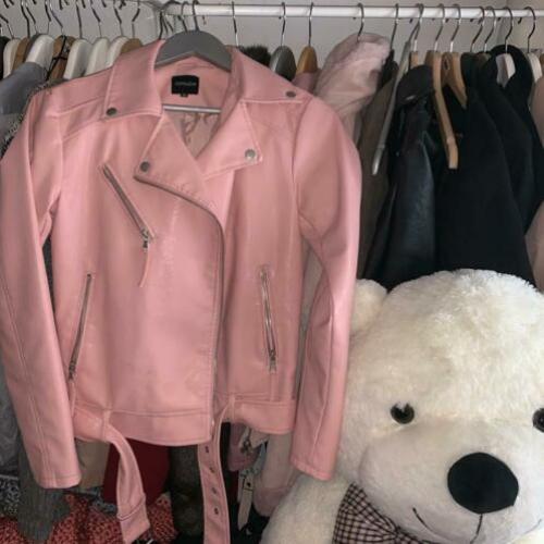 Coolcat Bikerjack Roze - Nepleer - XS