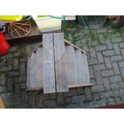 mooie houten dubbelzijdige trap
