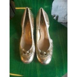 Vic Matié pumps goud maat 40