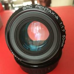 SMC Pentax-A 1.7/50 zeer mooi in origineel doos +certificaat