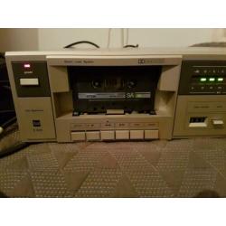 Te koop vintage dual cassette deck