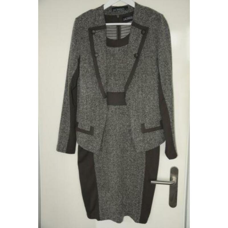 Sao Paulo jurk + blazer / mantelpakje, maat 42, ZGAN!!