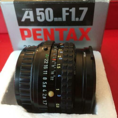 SMC Pentax-A 1.7/50 zeer mooi in origineel doos +certificaat