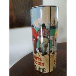 Hoge New York Southampton American Line vaas. 33.5 cm hoog