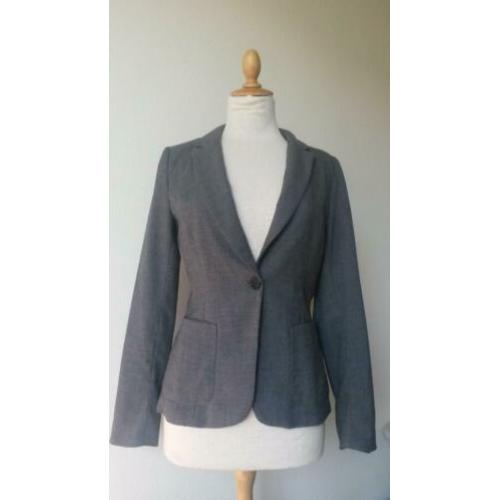 Colbert/blazer grijs H&M maat 36 zo goed als nieuw
