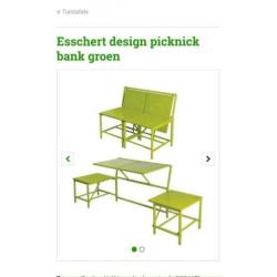 Antraciet Picknickbank