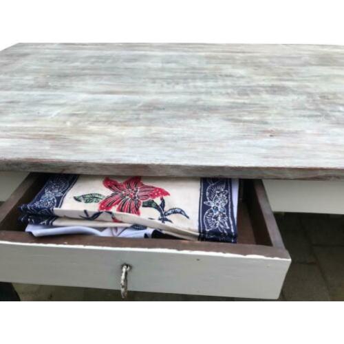 Teakhouten eettafel 200x90