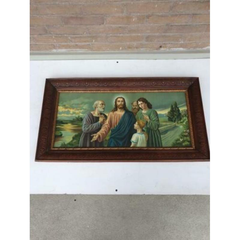 sonino print jezus en maria religieus vintage schilderij