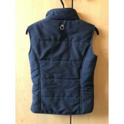 Blauwe bodywarmer maat 134