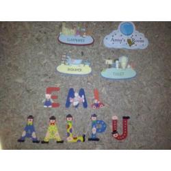 Decoratieletters en deurhangers