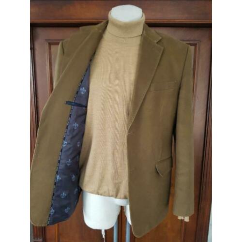 Royal blue katoenen blazer maat 54 Nieuw€45 inc.