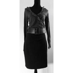 Antiflirt zwarte stretch rok