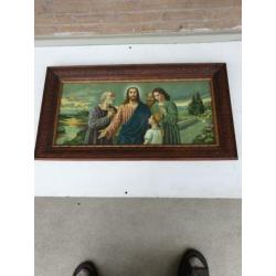 sonino print jezus en maria religieus vintage schilderij