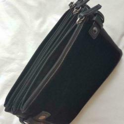 Driedelige clutch zwart