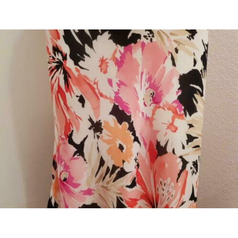 Liz Claiborne midi rok zomer bloemen voile maat 40