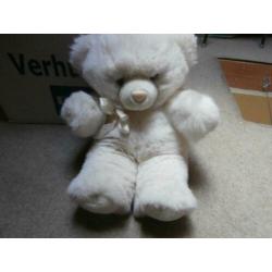 Knuffel beer wit happy horse mooie witte zachte knuffelbeer