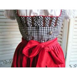 tiroler dirndl jurk schort blouse maat 36 nr MM 187