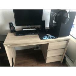 Bureau HALLUND 59x119 eiken