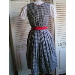 tiroler dirndl jurk schort blouse maat 36 nr MM 187