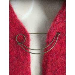 C904 AVALANCHE maat L=42/44 donker-rood gebreid wollen vest