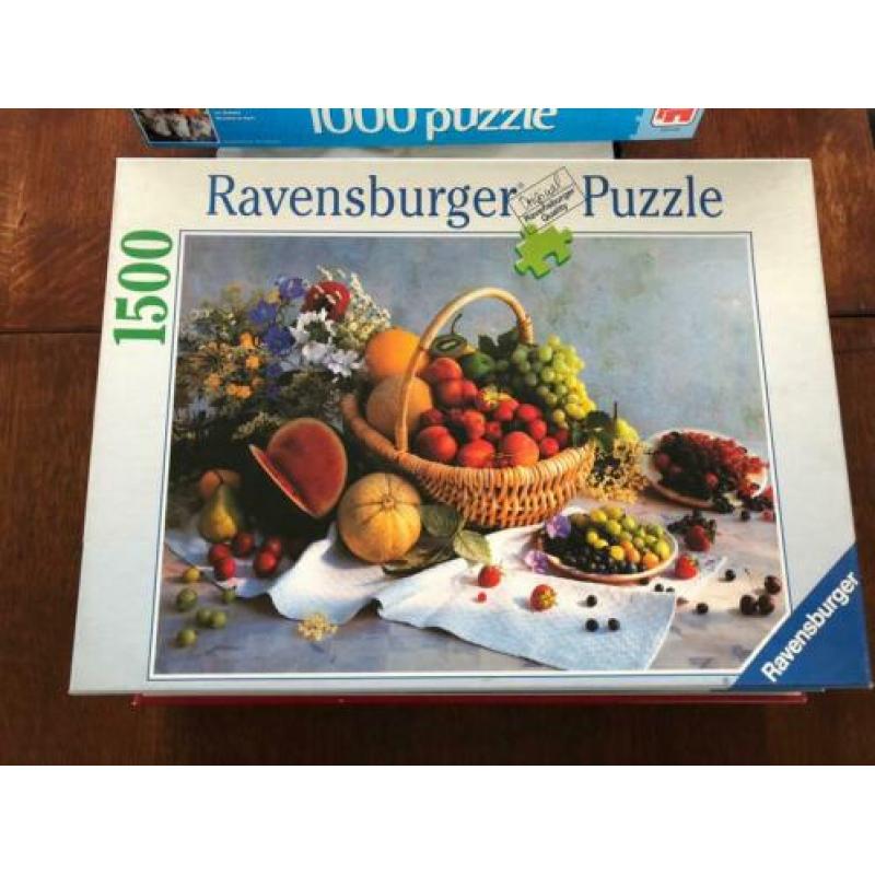 5 Legpuzzels Ravensburger & Jumbo 2000 1500 1000 compleet