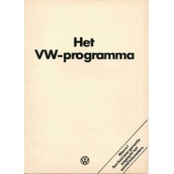 autofolder Volkswagen programma augustus 1975